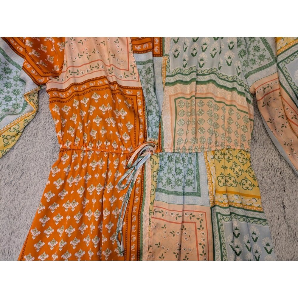 Cato Patchwork Floral Duster Lightweight Multicol… - image 4